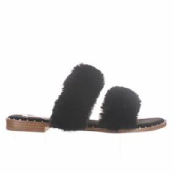 Steve Madden Shoes - Steve Madden NWOB Enite Studded Faux Fur Sandals Sz 6